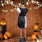 Kids Cruella Costume Disney Villain Dress with Fur Trim and Collar
